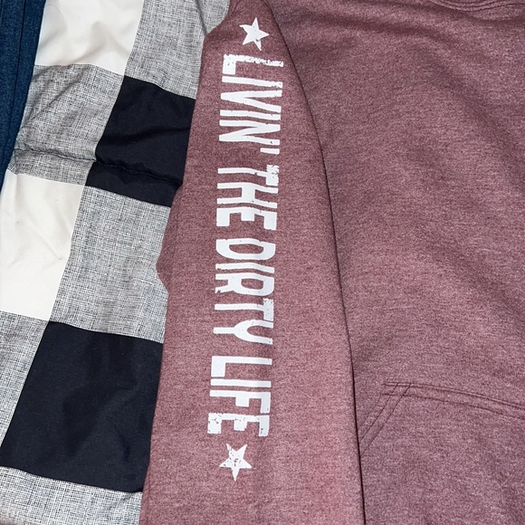 Horsethief Canyon heathered raspberry hoodie small - Picture 2 of 5